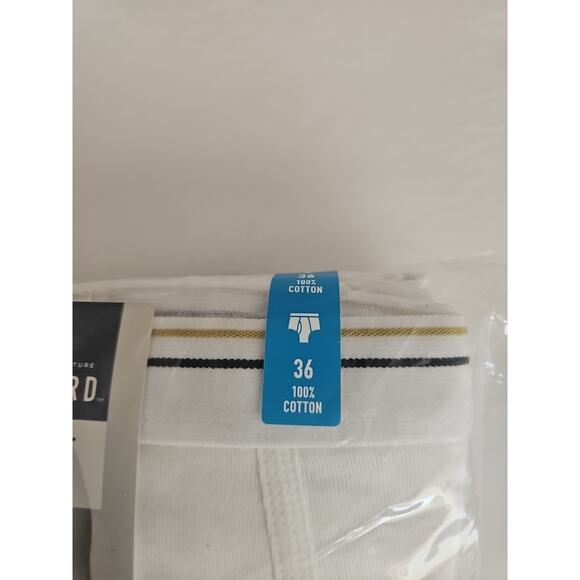 Stafford Men's 6pk Full-Cut White Briefs Soft Ring Spun Cotton Size 36" NIP - Picture 3 of 7